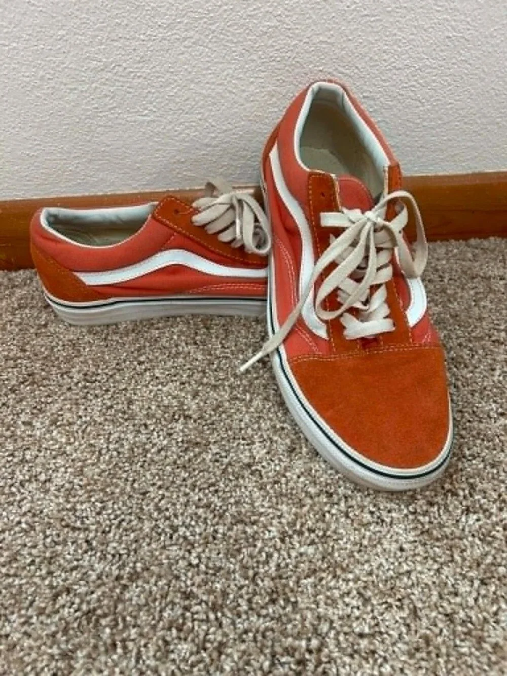 Vans Old Skool Rust Terracotta Suede Sneakers Women's 9.5 Men's 8 Low Top Shoes
